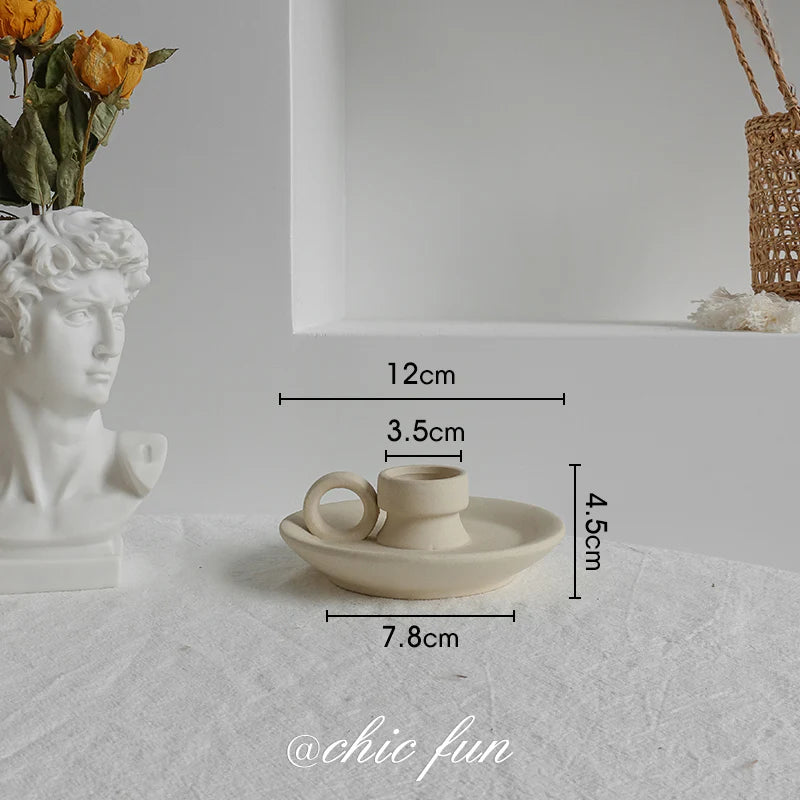 Nordic Ceramic Dry Flower Vase – Minimalist Matte Home Decor