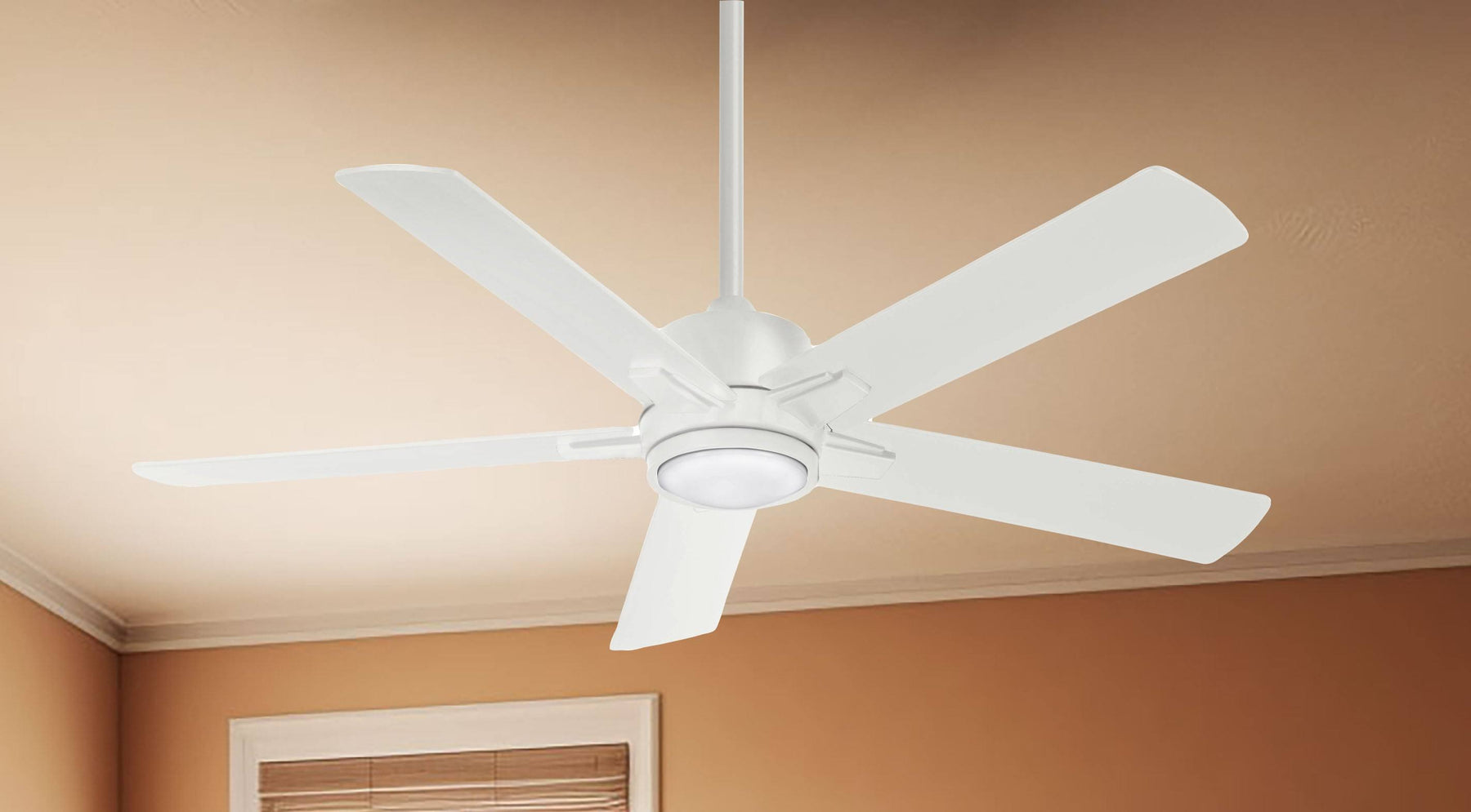Minka-Aire F619L-WHF Stout 54" Ceiling Fan, Flat White