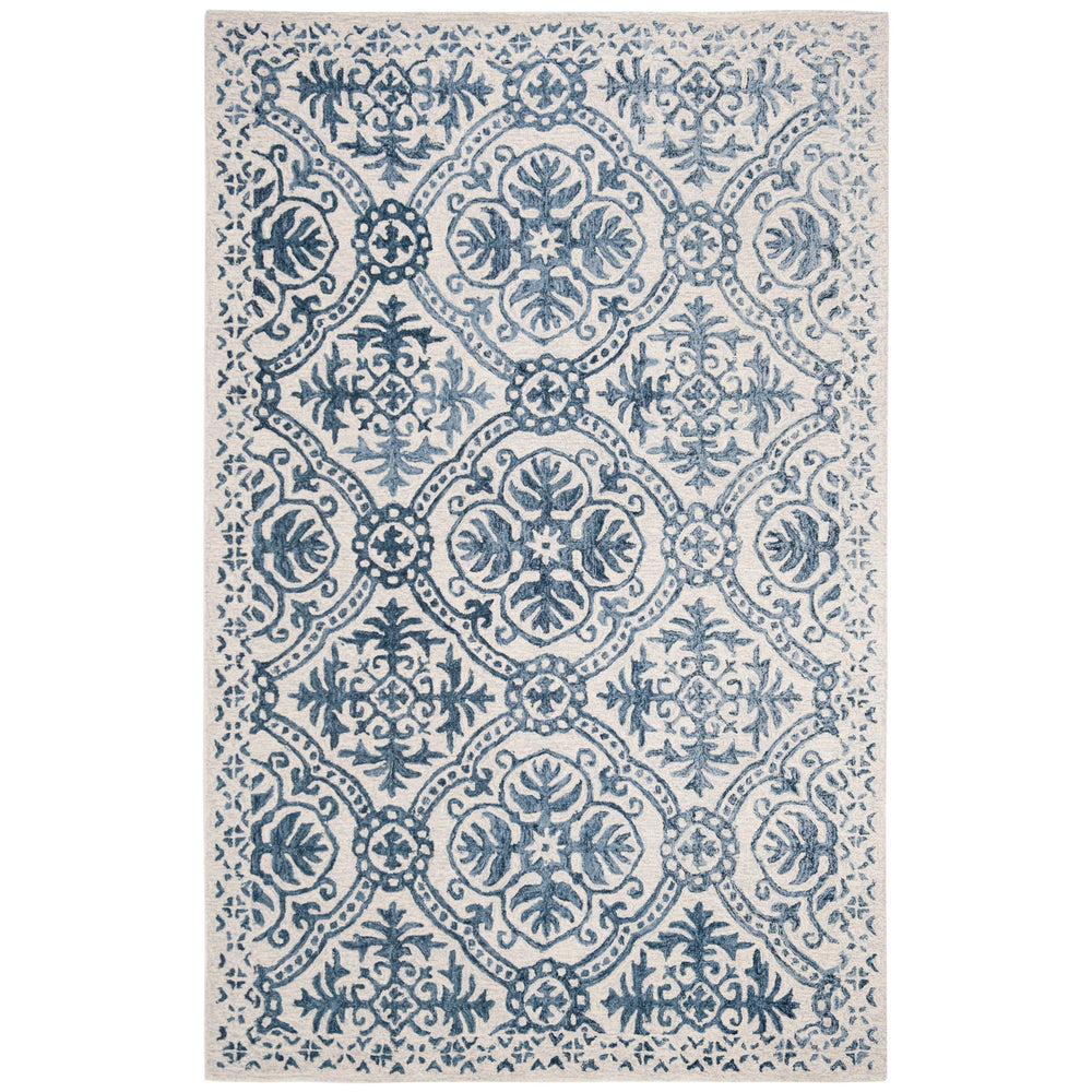 Lauren Ralph Lauren Nina Hand Tufted, Wool Pile, Navy / Ivory Area Rug Rug Size: Runner 2' x 5'
